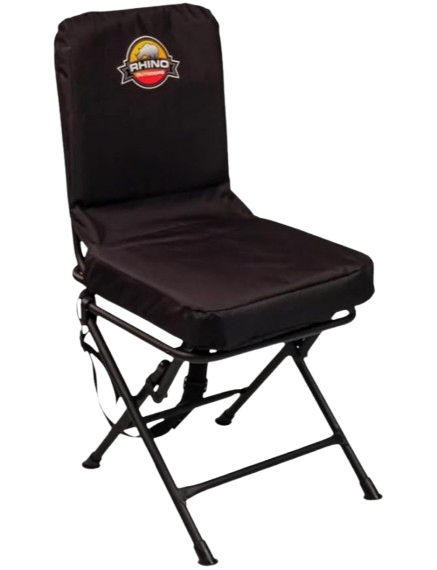 A comfortable chair with a padded seat and backrest, featuring sturdy armrests and a solid base. The chair is set against a neutral background, highlighting its design and construction